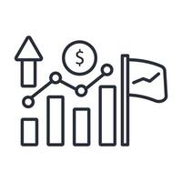 IPO icon. .Editable stroke.linear style sign for use web design,logo.Symbol illustration. vector