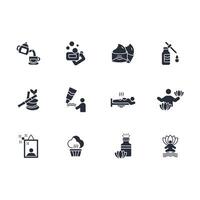 beauty and spa icon set..Editable stroke.linear style sign for use web design,logo.Symbol illustration. vector
