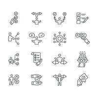 Choice icon set..Editable stroke.linear style sign for use web design,logo.Symbol illustration. vector