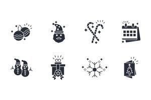 Christmas icon set..Editable stroke.linear style sign for use web design,logo.Symbol illustration. vector