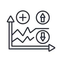 volatility icon. .Editable stroke.linear style sign for use web design,logo.Symbol illustration. vector
