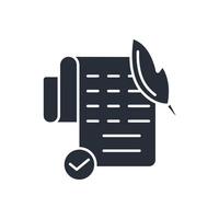 Briefing icon. .Editable stroke.linear style sign for use web design,logo.Symbol illustration. vector