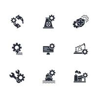 Engineering icon set..Editable stroke.linear style sign for use web design,logo.Symbol illustration. vector