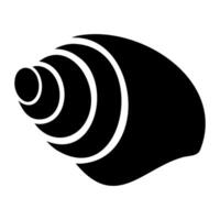 seashell icon isolated vector
