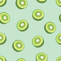 kiwi fruit pattern vector