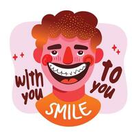 A flat style sticker of affirmation vector