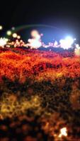 Magical waves of bright energy.High tech rainbow light ray particles and bokeh energy video