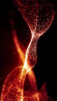 Magical waves of bright energy.High tech rainbow light ray particles and bokeh energy video