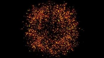 a bright magical flash resembles multi-colored and fiery fireworks video