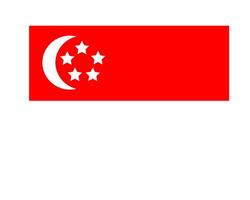 Illustration graphic of the Singapore flag vector