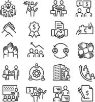 Headhunting And Recruiting minimal thin stroke icon set. Included the line icons as Recruitment, Career Goals. vector