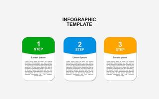 infographic elements with 3 stages on a white background. vector