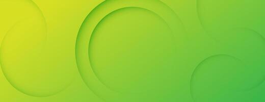 yellow and green gradient abstract background with circles vector