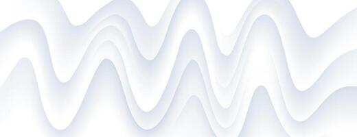 white abstract background with layered paper wave vector