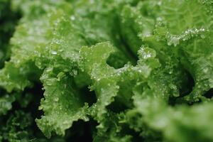 lettuce leaves close up photo