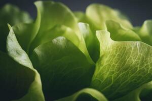 lettuce leaves close up photo