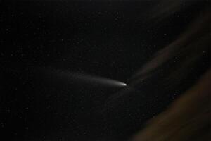 Comet C 2023 A3 Tsuchinshan-ATLAS at night sky photo