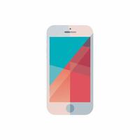 An iphone with a colorful background vector