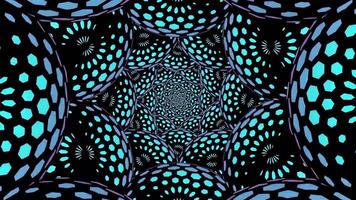 Beautiful rotating pattern with mirror effect. Hypnotic pattern with rotating repeating ornament video