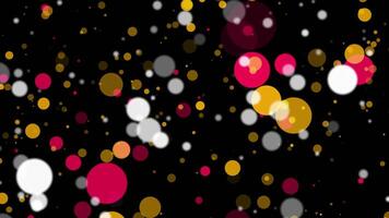 Loop pink orage white bokeh animation abstract background video
