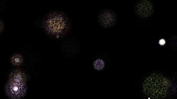Loop beautiful splash particles falling down animation video
