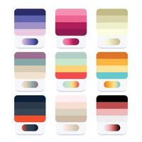 Color palette for app icon vector