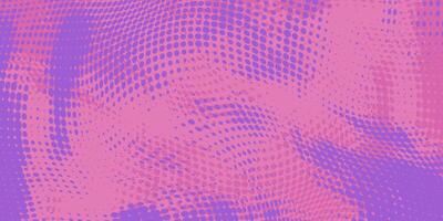 Vibrant Halftone with Fluid Pink and Purple Waves with Twisted Effect. Futuristic playful and dynamic texture perfect for bold, modern designs. vector