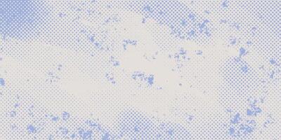 Vintage Halftone with Soft Blue Splatter. Abstract distressed background.Delicate and textured pattern perfect for retro and artistic designs. vector