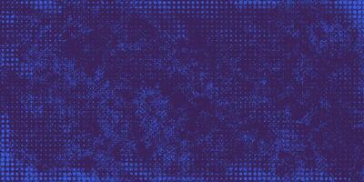 Grunge Halftone Background with Deep Blue Texture. Bold and rugged pattern perfect for edgy, modern designs in retro style. vector