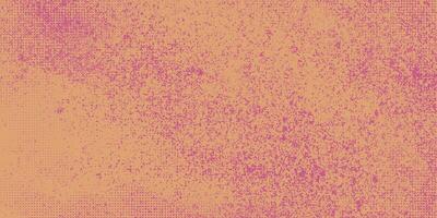 Grunge Halftone with Textured Pink and Peach Blend. Rough and edgy backdrop ideal for vintage and urban designs, posters, flyers. vector