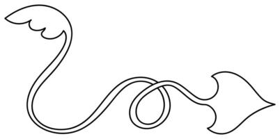 Vintage arrow graphic element Components for cards Win lines on a white background vector