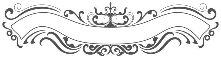 Vintage frame, classic pattern Border for vintage text on white background vector