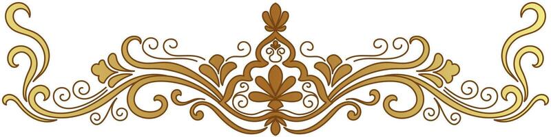 Vintage gold lines on a white background. Lines for separating text. card decoration lines vector