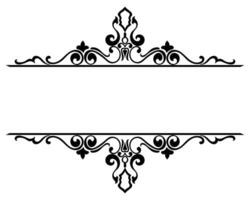 vintage horizontal frame Label lines for making catalogs and brochures for coffee shops and boutiques. vector