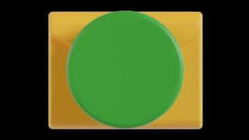 3D Animation of Verification Email Button video