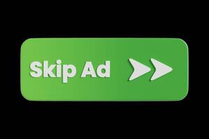 3D Animation of Skip Ad Button video