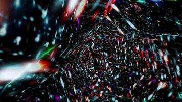 Abstract Glitter Tunnel Background Digital Rendering video