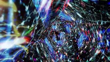 Abstract Glitter Tunnel Background Digital Rendering video