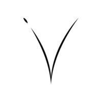 mark icon editable on a white background. vector