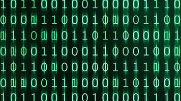 Digital Binary Code Background Green video