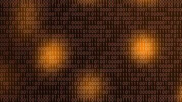 Digital Binary Code Background Golden video