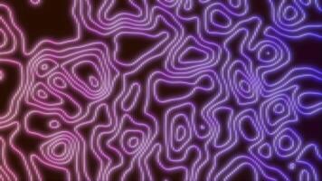 a neon pattern of lines and shapes on a black background video