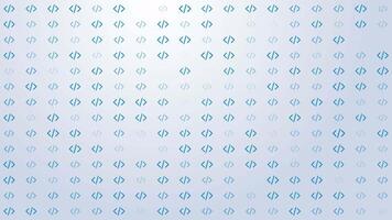 Code Icon Pattern Background Loop video
