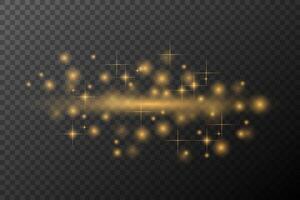gold sparkles on background vector