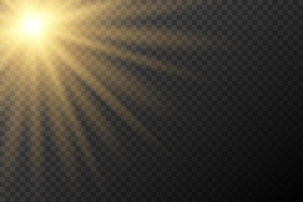 golden light rays