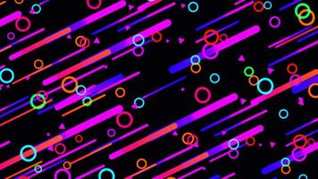 Abstract Geometric Pattern of Circles and Lines video