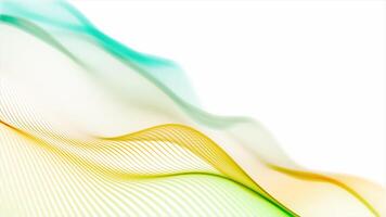 Delicate Particle Waves Creating a Gentle Movement Effect on a White Background video