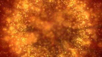 A glowing background of orange lights and sparkles, adding warmth video