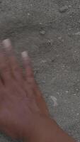 A Hand in Sandy Terrain Emphasizing Natures Touch and Our Deep Connection to It video