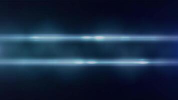 Abstract lights Optical Lens Flares and blue dust sparkles particles bokeh background. video